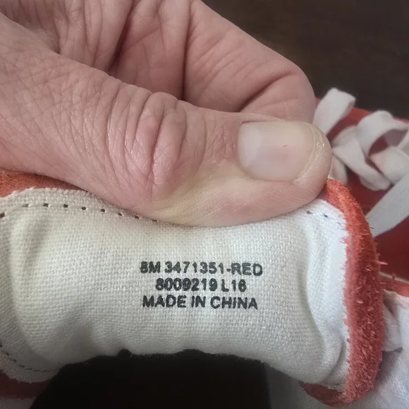 Orange Suede Leather Sneakers - Picture 6 of 6